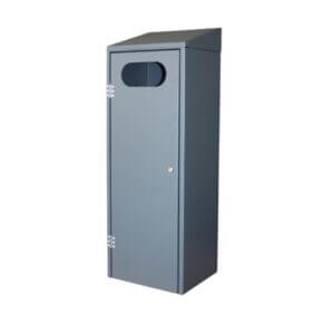 Stalen afvalbak aanschaffen voor buiten, leverbaar in diverse RAL-kleuren