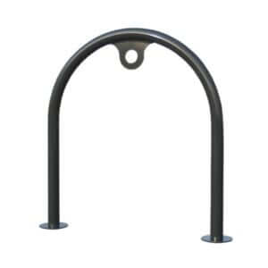 Halfrond fietsnietje met slotoog voor veilige fietsvergrendeling