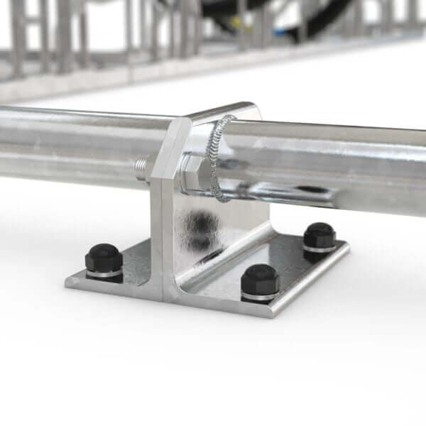 fietsoverkapping-rookabri-siegen-detail-4-27 Fietsoverkapping Siegen voetplaat. Opslag voor goederen buiten bestellen.