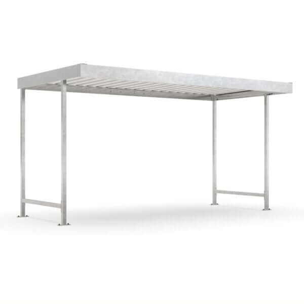 Fietsberging voor 12 fietsen, rookhok, rookabri, buitenopslag van goederen.