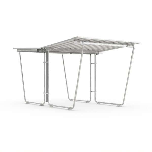 Fietsenstalling of rookabri 2100 x 4600 mm verzinkt bouwpakket