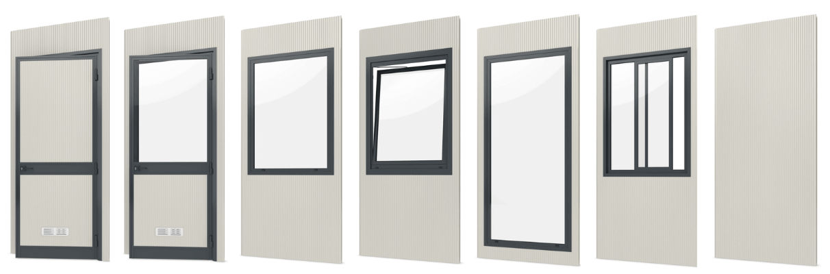 prefab panelen kantoorunit w-serie